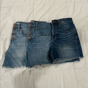 Bundle Madewell jean shorts